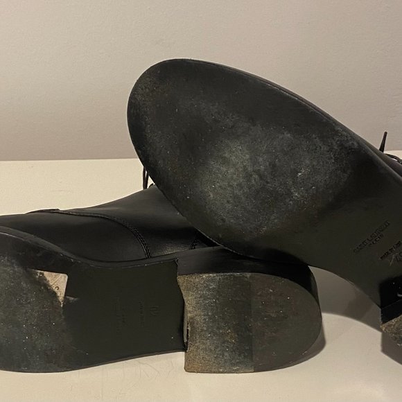 Saint Laurent Black Combat Boots Size 40 - Picture 3 of 5